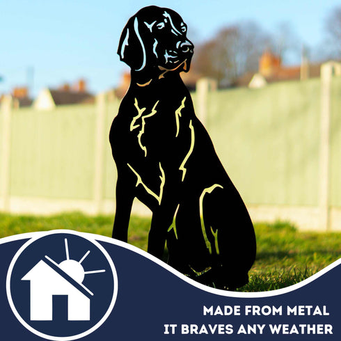 Weimaraner Vizsla Pointer Great Dane Sculpture Dog Lover Owner Gift Garden Ornament