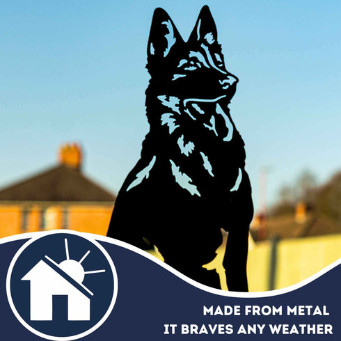 German Shepherd Alsatian Dog Loss Garden Ornament Memorial Statue