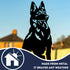 German Shepherd Alsatian Dog Loss Garden Ornament Memorial Statue
