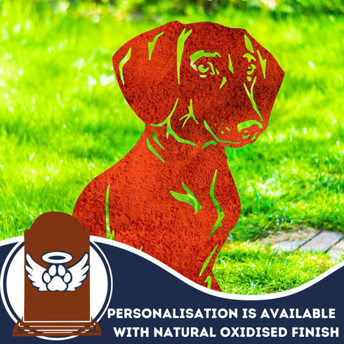 Dachshund Dog Loss Garden Ornament Memorial Personalised Statue
