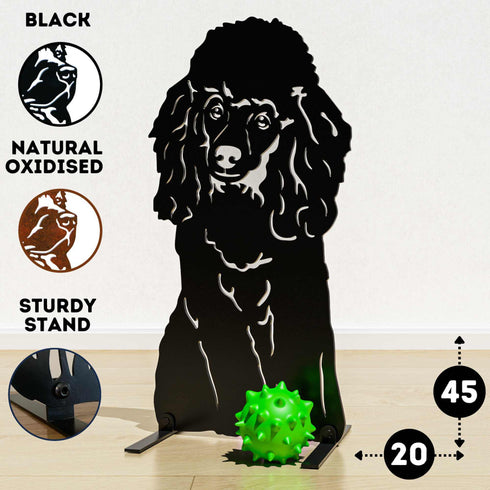 Poodle Sculpture Dog Lover Owner Gift Garden Ornament