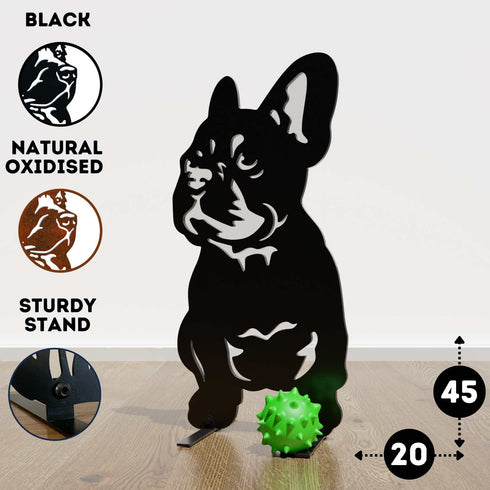 French Bulldog Statue Boston Terrier Garden Ornament Dog Lover Owner Gift