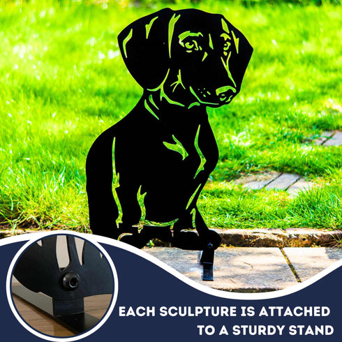 Dachshund Sculpture Dog Lover Owner Gift Garden Ornament