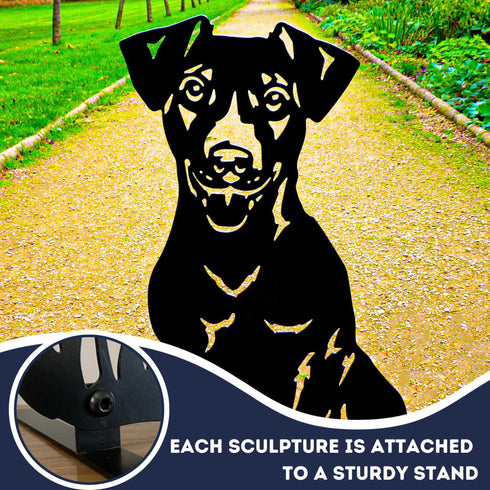 Jack Russell Terrier Dog Loss Garden Ornament Memorial Personalised Statue