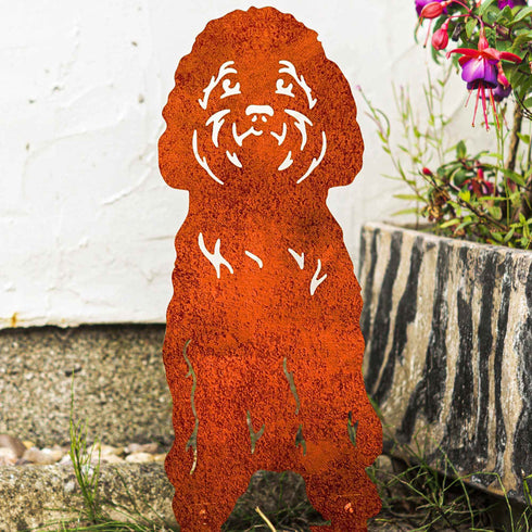 Labradoodle Cockapoo Statue Garden Ornament Dog Lover Owner Christmas Gift