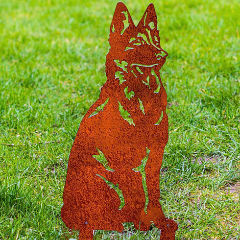 German Shepherd Statue Alsatian Dog Owner GSD Christmas Gift Garden Ornament