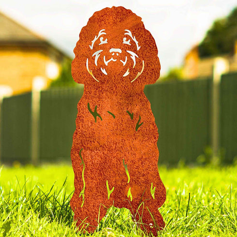 Labradoodle Cockapoo Statue Garden Ornament Dog Lover Owner Christmas Gift