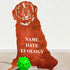 Saint Bernard Dog Loss Garden Ornament Memorial Personalised Statue