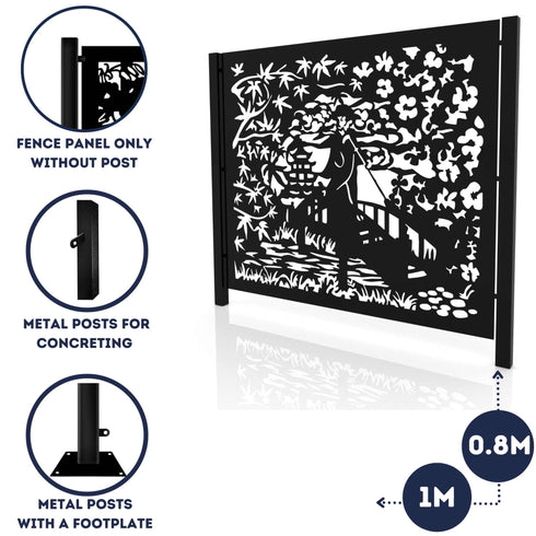 Metal Fence Panels Japanese Gardens Fencing Screens Geisha