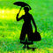Mary Poppins Figurine Metal Art Garden Ornaments Home Decoration Gifts Her Woman