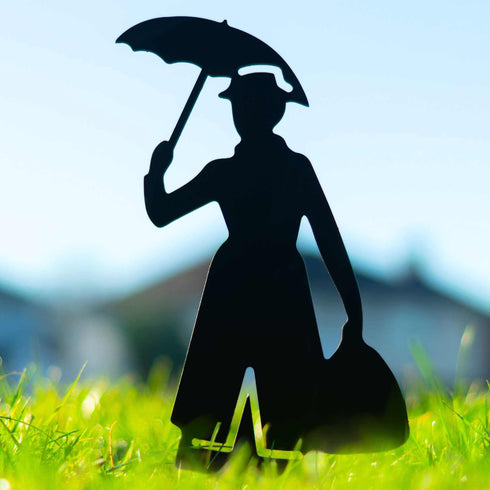 Mary Poppins Figurine Metal Art Garden Ornaments Home Decoration Gifts Her Woman