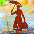 Mary Poppins Figurine Metal Art Garden Ornaments Home Decoration Gifts Her Woman