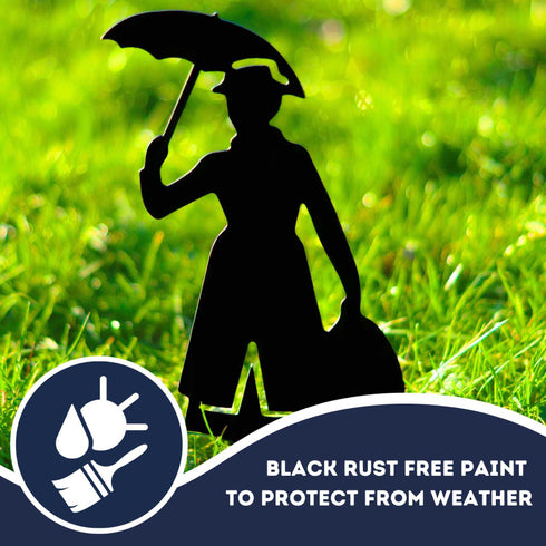 Mary Poppins Figurine Metal Art Garden Ornaments Home Decoration Gifts Her Woman