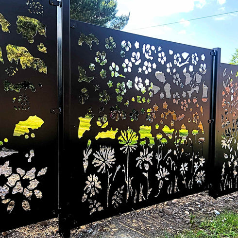 Metal Fence Panels and Posts, Spring Garden Steel Fencing Screens