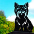 Yorkshire Terrier Metal Statue Garden Ornament Home Decoration Gift for Dog Owner