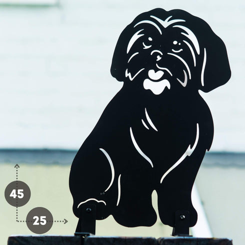 Shih Tzu Metal Statue Garden Ornament Home Decoration Gift for Dog Owner