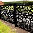 Metal Fence Panels and Posts, Winter Garden Steel Fencing Screens