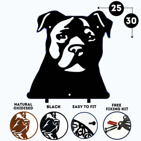 Staffordshire Terrier Dog Lead Hook Holder Leash Hanger Accessories Wall Lover Owner Gift