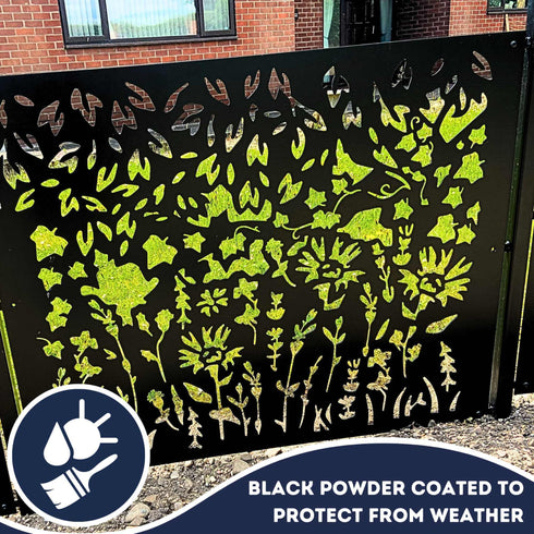 Metal Fence Panels and Posts, Summer Garden Steel Fencing Screens