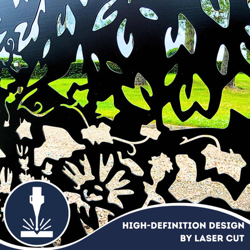 Metal Fence Panels and Posts, Summer Garden Steel Fencing Screens