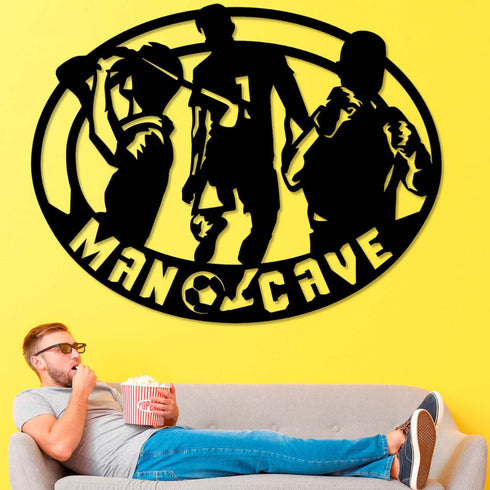 Man Cave Wall Art Garden Shed Workshop Home Decoration Gift for Husband Him Father