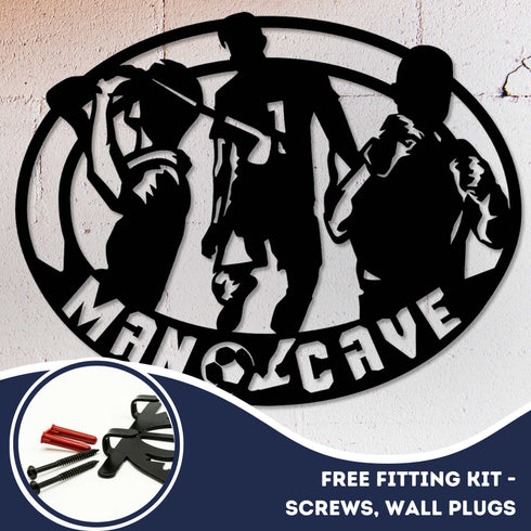 Man Cave Wall Art Garden Shed Workshop Home Decoration Gift for Husband Him Father