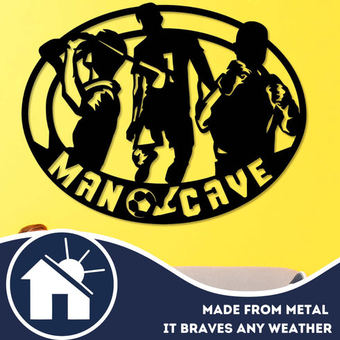 Man Cave Wall Art Garden Shed Workshop Home Decoration Gift for Husband Him Father