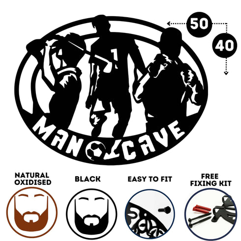 Man Cave Wall Art Garden Shed Workshop Home Decoration Gift for Husband Him Father