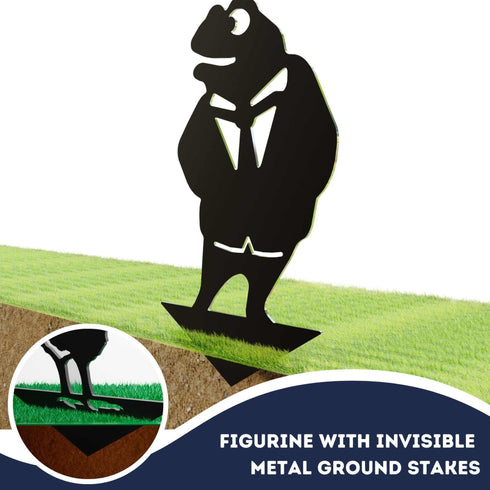 Wind in Willow 2 Figurines Metal Art Garden Ornaments Outdoor Decoration Gifts