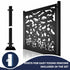 Metal Fence Panels and Posts, Winter Garden Steel Fencing Screens
