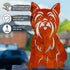 Yorkshire Terrier Metal Statue Garden Ornament Home Decoration Gift for Dog Owner