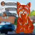 Yorkshire Terrier Metal Statue Garden Ornament Home Decoration Gift for Dog Owner