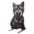 Yorkshire Terrier Metal Statue Garden Ornament Home Decoration Gift for Dog Owner