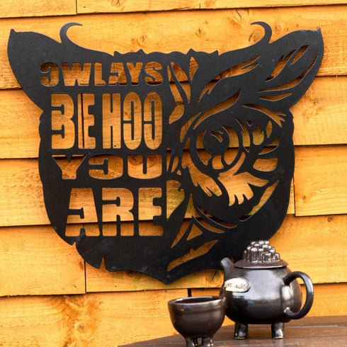 Owl Wall Art Hanging Sign Animal Face Mask Housewarming Present Bird Lover Gift House Indoor Outdoor Home Decor Garden Ornament Spiritual Tribal Contemporary Art