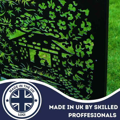 Metal Garden Fence Panels Japanese Fencing Screens Tea Ceremony