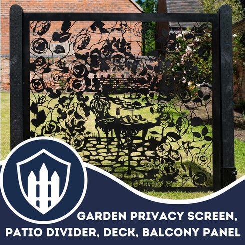 Rose Garden Metal Fence Panels Fencing Screens