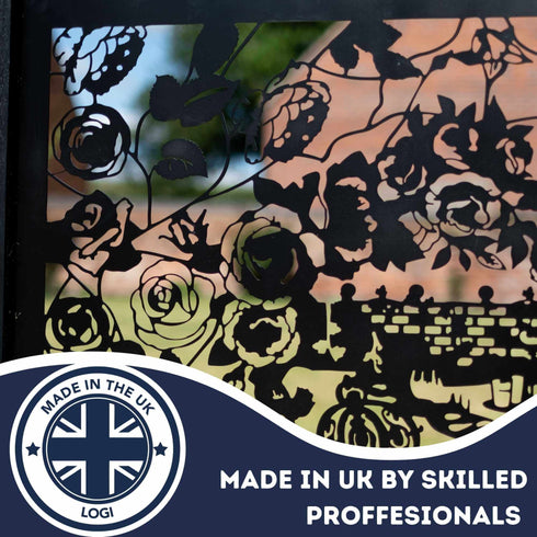 Rose Garden Metal Fence Panels Fencing Screens