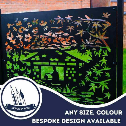 Metal Garden Fence Panels Japanese Fencing Screens Tea Ceremony