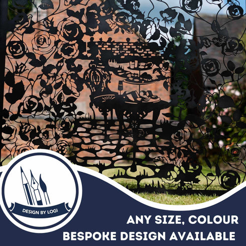 Rose Garden Metal Fence Panels Fencing Screens