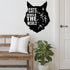 Maine Coon CAT Wall Art Hanging Sign - Present for Dog Lovers, Metal Laser Cut Home Décor, Patio, Garden, Room, Indoor or Outdoor Artwork Gift Plaque