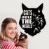 Maine Coon CAT Wall Art Hanging Sign - Present for Dog Lovers, Metal Laser Cut Home Décor, Patio, Garden, Room, Indoor or Outdoor Artwork Gift Plaque