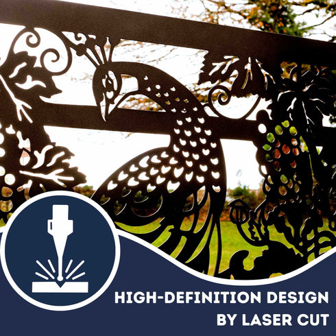 Peacock Metal Garden Fence Panels Fencing Privacy Screening