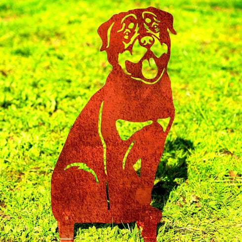 Rottweiler Dog Loss Garden Memorial Stone Statue Ornament