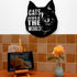 House Cat Wall Art Hanging Sign – Present for Cat Lover, Metal Laser Cut Home Décor, Patio, Garden, Room, Indoor or Outdoor Artwork Gift Plaque