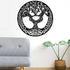 Tree of Life Wall Art Hanging Round Plaque Housewarming Present House Indoor Outdoor Home Decor Garden Ornament Metal Laser Cut Celtic Spiritual Tribal Contemporary Art