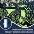 Peacock Garden Fence Panels Privacy Screens with Glass inserts, Metal, Laser Cut, Black Powder Coated. Made in UK