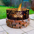 Born To Ride Fire Pit Ring - heat and weather resistant paint, portable 1