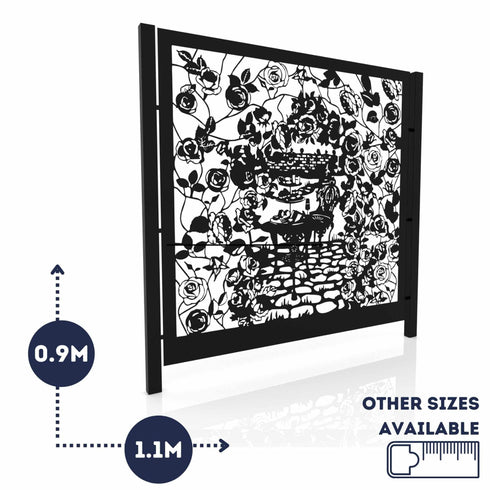 Rose Garden Metal Fence Panels Fencing Screens