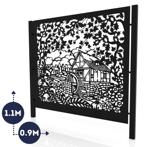 Metal Fence Panels Water Mill Garden Fencing Screens