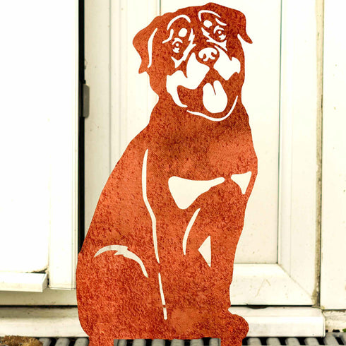 Rottweiler Dog Loss Garden Memorial Stone Statue Ornament